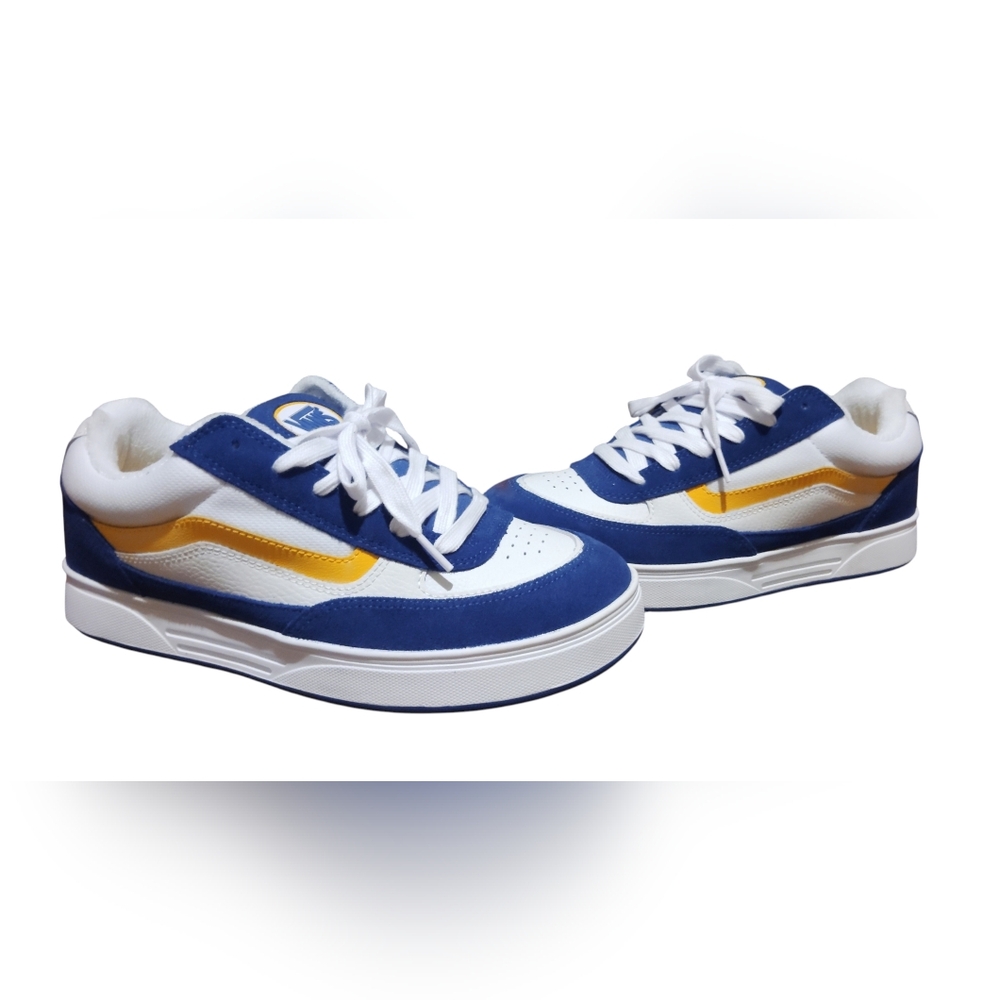 VANS Skate Estazzo Blue Yellow Size 10 New Without Box